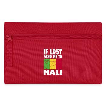 Mali Flag Slogan - Pencil Case - red - Front