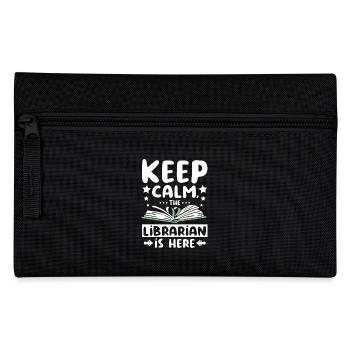 Keep calm the librarian is here - Federtasche - Schwarz - Vorne