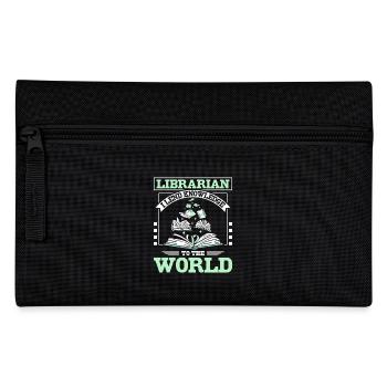 Librarian I lend knowledge to the world - Federtasche - Schwarz - Vorne