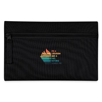 Librarian and dad - Pencil Case - black - Front