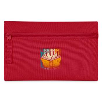 Retro vintage librarian - Pencil Case - red - Front