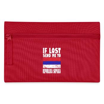 REPUBLIKA SRPSKA Flag Slogan - Pencil Case - red - Front