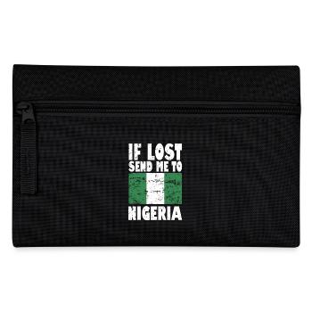 Nigeria Flag Saying - Pencil Case - black - Front