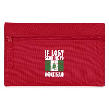 Norfolk Island Flag Saying - Pencil Case - red - Front