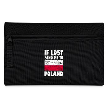 Poland Flag Slogan - Pencil Case - black - Front