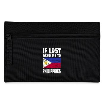 Philippinen Flagge Spruch - Federtasche - Schwarz - Vorne