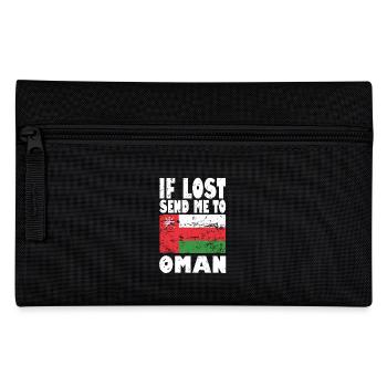 Oman Flag Saying - Pencil Case - black - Front