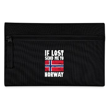 Norway Flag Saying - Pencil Case - black - Front