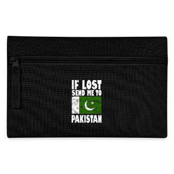 Pakistan Flagge Spruch - Federtasche - Schwarz - Vorne
