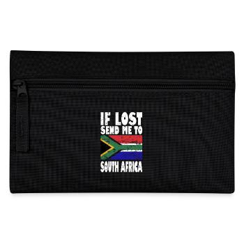 South Africa Flag Saying - Pencil Case - black - Front