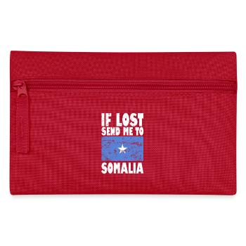 Somalia Flagge Spruch - Federtasche - Rot - Vorne