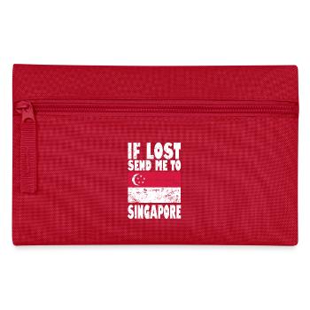 Drapeau de Singapour - Trousse - rouge - Devant