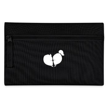 Coeur Amour Connexion Romantique - Trousse - noir - Devant