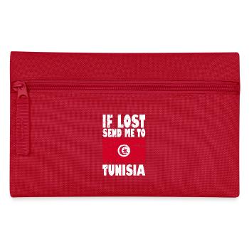 Tunisia Flag Slogan - Pencil Case - red - Front