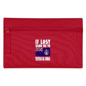 Tristan da Cunha Flag Saying - Pencil Case - red - Front
