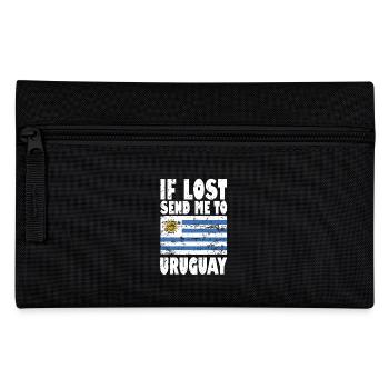 Uruguay Flagge Spruch - Federtasche - Schwarz - Vorne