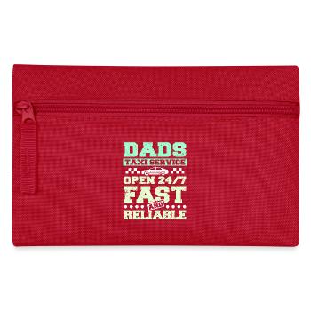 Dads taxi service - Federtasche - Rot - Vorne