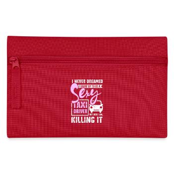 I grow up to be a sexy taxi driver - Pencil Case - red - Front