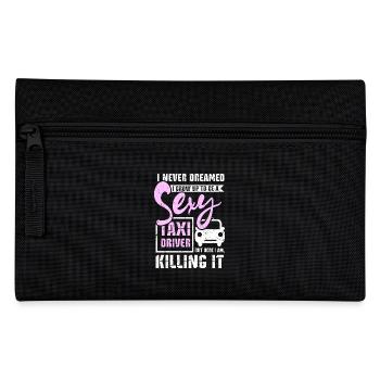 I grow up to be a sexy taxi driver - Pencil Case - black - Front