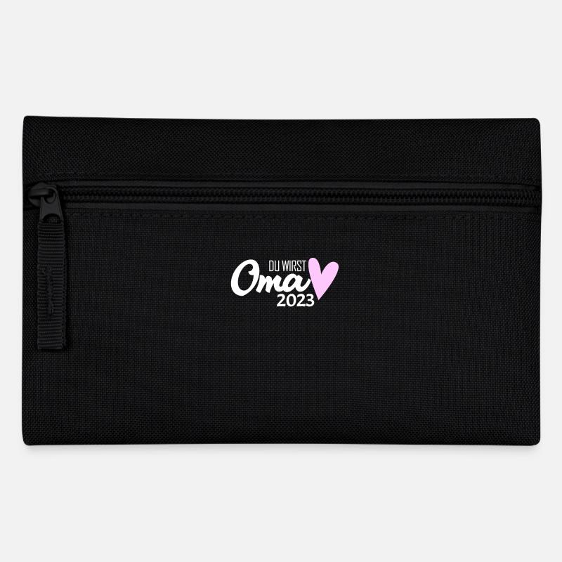 Oma 2023 - Werdende Oma 2023 - Federtasche - Schwarz