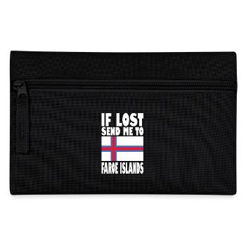 Faroe Islands Flag Saying - Pencil Case - black - Front