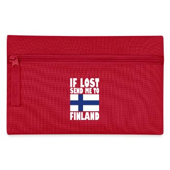 Finland Flag Saying - Pencil Case - red - Front