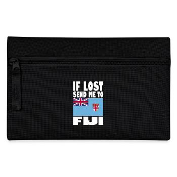 Fiji Flagge Spruch - Federtasche - Schwarz - Vorne