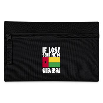 Guinea Bissau Flagge Spruch - Federtasche - Schwarz - Vorne