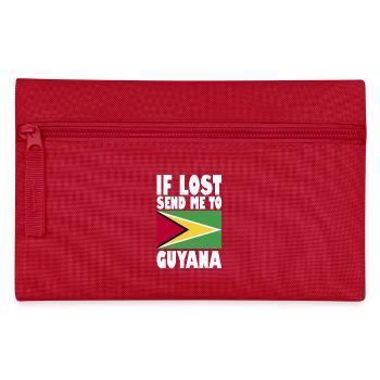 Guyana Flag Saying - Pencil Case - red - Front