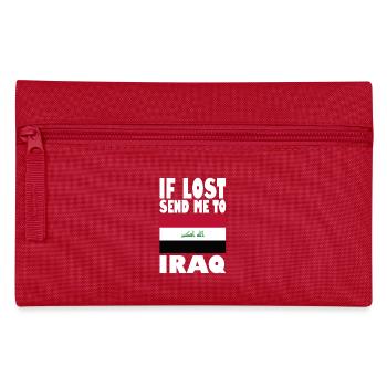 Iraq Flag Slogan - Pencil Case - red - Front