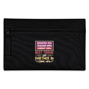 Grandma best friend and partner in crime - Pencil Case - black - Front
