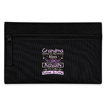 Grandma partner in crime - Pencil Case - black - Front