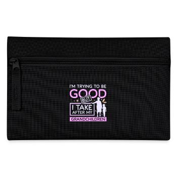 Grandma take after grandchildran - Pencil Case - black - Front