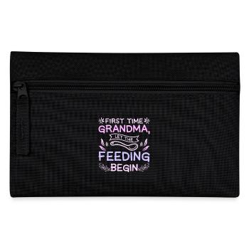 First time grandma let the feeding begin - Pencil Case - black - Front