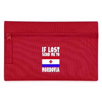 Mordovia Flag Slogan - Pencil Case - red - Front