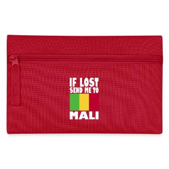Mali Flag Slogan - Pencil Case - red - Front