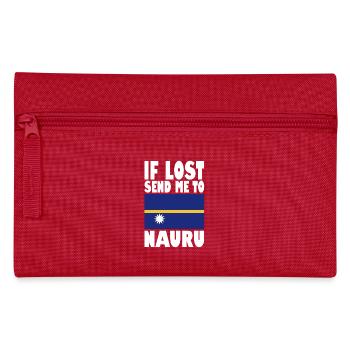 Drapeau de Nauru - Trousse - rouge - Devant