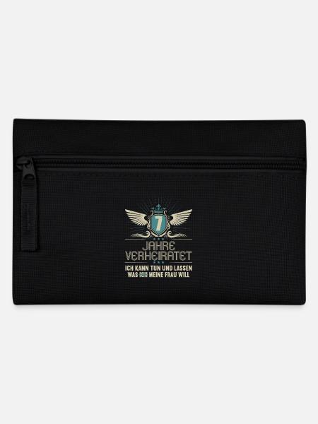 7 Jahre verheiratet kann tun 7.Hochzeitstag - Federtasche - Schwarz