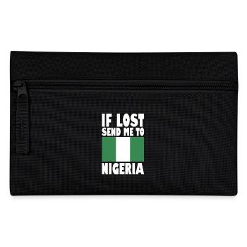 Nigeria Flag Saying - Pencil Case - black - Front