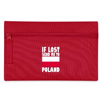 Poland Flag Slogan - Pencil Case - red - Front