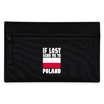 Poland Flag Slogan - Pencil Case - black - Front