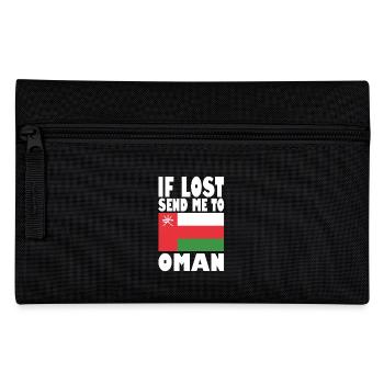 Oman Flag Saying - Pencil Case - black - Front