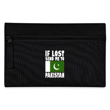 Pakistan Flagge Spruch - Federtasche - Schwarz - Vorne