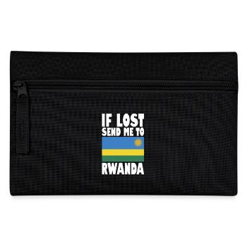 Rwanda Flagge Spruch - Federtasche - Schwarz - Vorne