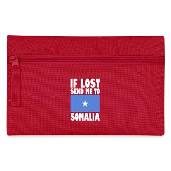Somalia Flagge Spruch - Federtasche - Rot - Vorne