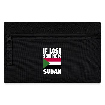 Sudan Flagge Spruch - Federtasche - Schwarz - Vorne