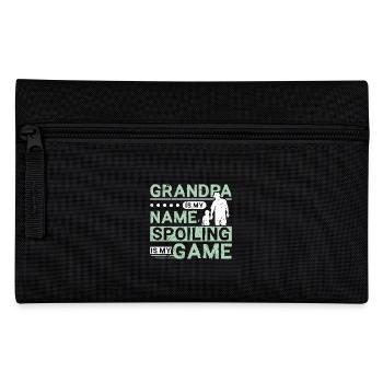 Grandpa is my name spoiling is my game - Federtasche - Schwarz - Vorne