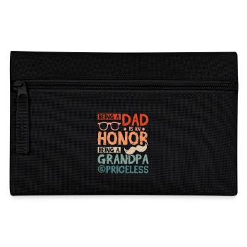 Being a grandpa is priceless - Pencil Case - black - Front