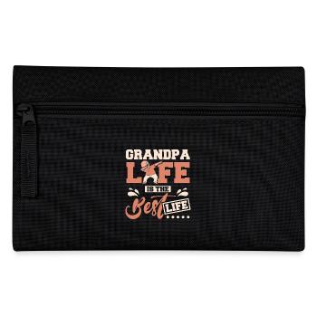 Grandpa life is the best life - Federtasche - Schwarz - Vorne