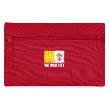 Vatican City Flag Grunge Vatican City Flag - Pencil Case - red - Front